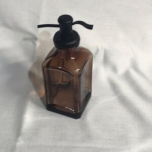 Amber Glass Soap Dispenser